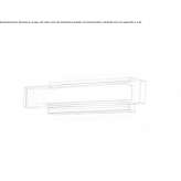LED wall lamp made of glass and steel Varades