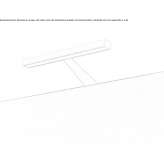 Aluminum LED mirror lamp with fixed arm Emsburen