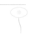 Glass wall lamp with screen printing Mandraki