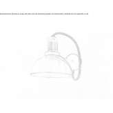 Glass wall lamp with a fixed arm Aigaleo