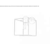 Metal wall lamp with a fixed arm Belver