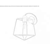 Metal wall lamp with a fixed arm Bressler