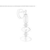 Pyrex® wall lamp Goldegg
