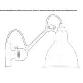 Adjustable wall lamp with swing arm Capralba
