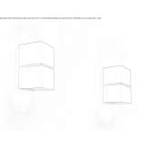 Aluminum LED wall lamp Ganado