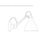 Wall lamp with a swing arm Capralba