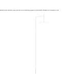 Steel LED wall lamp with a fixed arm Tenabo