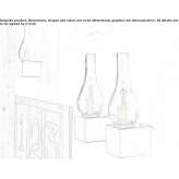 Cement wall lamp Triebes