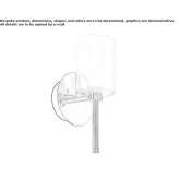 Pyrex® wall lamp Gelles