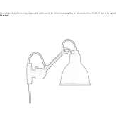 Adjustable wall lamp with swing arm Capralba