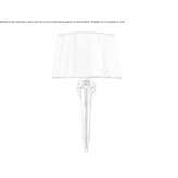 Textile wall lamp for the bathroom Forano