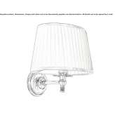 Brass and fabric wall lamp Chenove