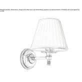 Brass and fabric wall lamp Chenove