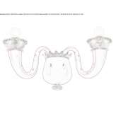 Lampa ścienna z dmuchanego szkła Hubbard