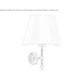 Textile wall lamp for the bathroom Cesme