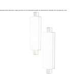 Lampa ścienna LED ze szkła Telopea