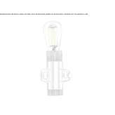 Wall lamp in painted metal Wlochy