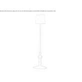 Ceramic wall lamp/floor lamp Wingham