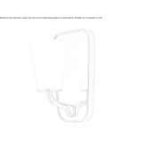 Lampa ścienna ze szkła satynowego do łazienki Rush