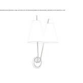 Metalowa lampa ścienna Roses