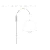 Metalowa lampa ścienna Fairmead
