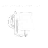 Metalowa lampa ścienna Merignac