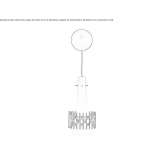 Szklana lampa ścienna Aracruz