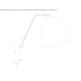 Adjustable metal LED wall lamp Rejowiec