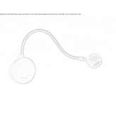 Metal LED reading lamp with swing arm Mytilene
