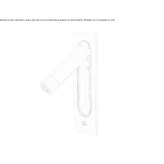 Aluminiowa lampka do czytania LED z USB Maderat