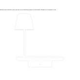 Smart aluminum reading lamp with USB Barton