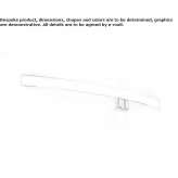 LED wall lamp made of extruded aluminum Bompas