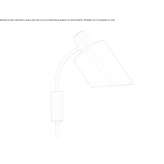 Wall lamp made of glass and steel Pyrizhna