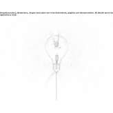 Wall lamp made of halogen glass and metal Trudove