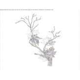 LED wall lamp handmade of bronze Cordon