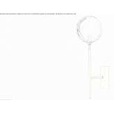 LED wall lamp made of glass and steel Zelarino