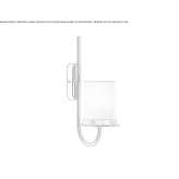 Brass wall lamp Vinchio