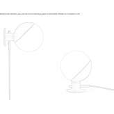 Blown glass wall lamp/table lamp Stenico