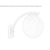 Porcelain wall lamp Arsuz