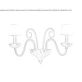 Porcelain wall lamp Mlawa