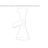 Aluminum wall lamp Sambek