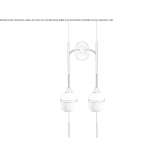 Porcelain LED wall lamp Artova