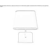 Metalowy kinkiet LED z portem USB Bareyo