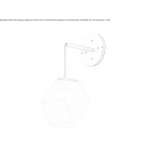 LED wall lamp made of blown glass Mielan