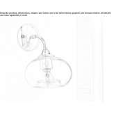 Glass wall lamp Salix