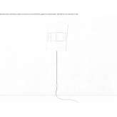 Wall lamp made of paper and metal Maierus