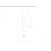 Adjustable steel LED wall lamp with USB port Rostusa