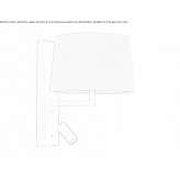 Steel reading lamp with a fixed arm Casarano