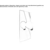 LED wall lamp in brushed brass and technopolymer Kremnica