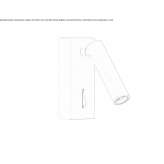 Adjustable steel LED wall lamp Murmino